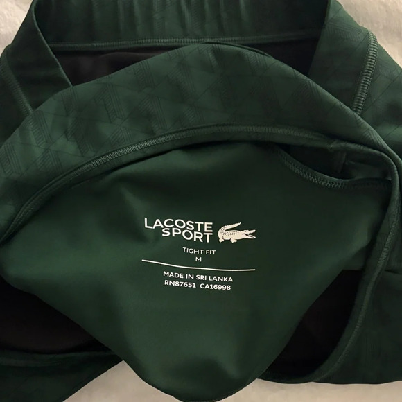 Lacoste Forest Green Sports Bra - Picture 2 of 3
